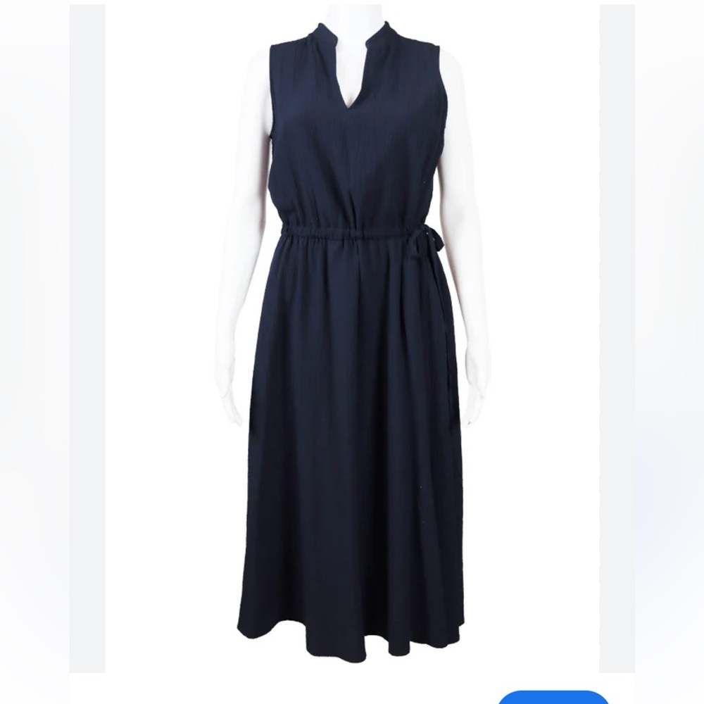 Anne Klein Elegant Black Sleeveless summer Dress